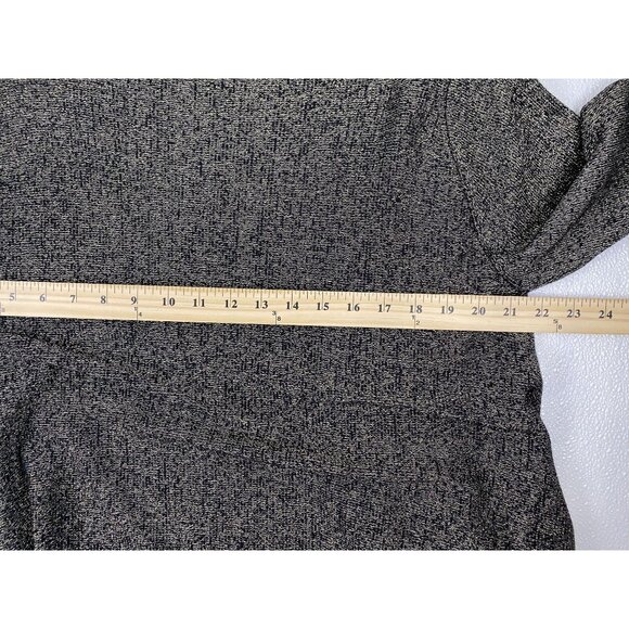 Womens M/L Gold Black Metallic Witchy Cozy Knit Open Front Cardigan Sweater VTG - Picture 5 of 13